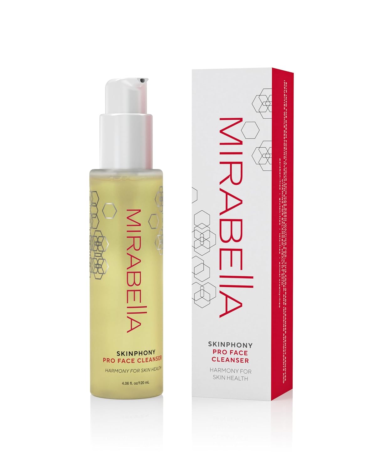Mirabella Skinphony Pro Hydrating Face Cleanser with Hyaluronic Acid, Ceramides & Aloe Vera – Gentle Sulfate-Free Face Wash for Sensitive Skin_4.06 fl oz