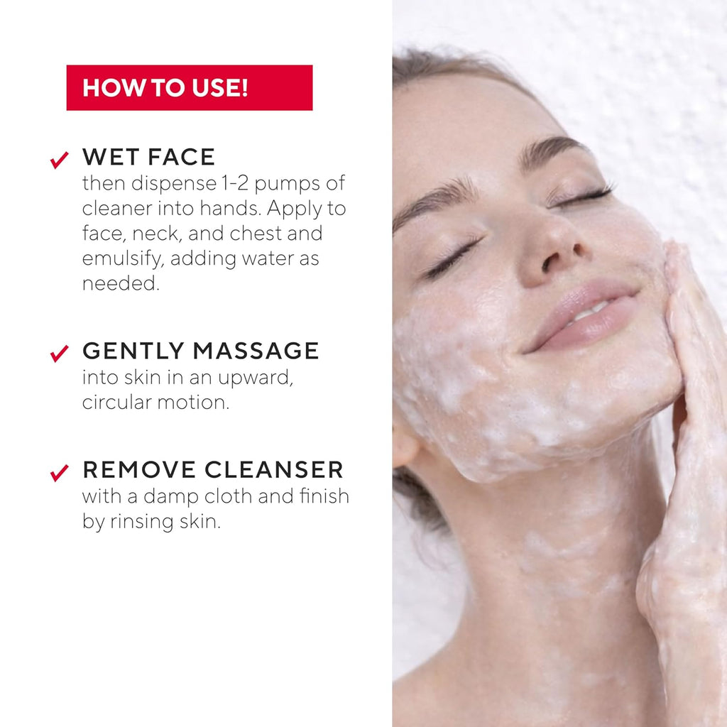 Mirabella Skinphony Pro Hydrating Face Cleanser with Hyaluronic Acid, Ceramides & Aloe Vera – Gentle Sulfate-Free Face Wash for Sensitive Skin_4.06 fl oz